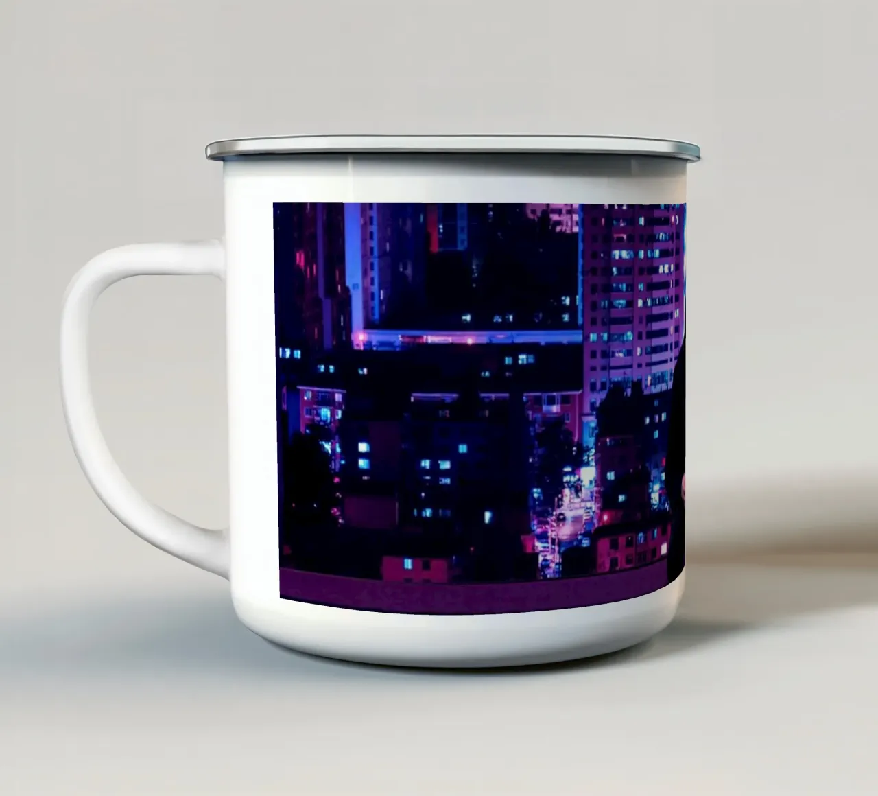 Da solo Cyberpunk tazza in smalto da arizrab