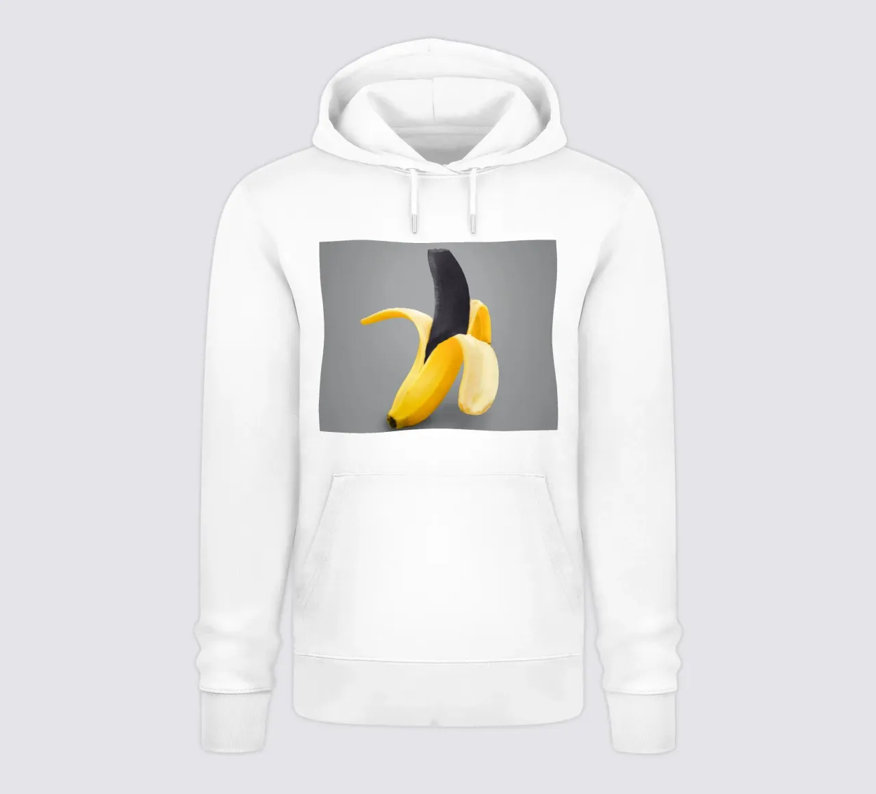 Banana nera sbucciata felpa con cappuccio da arizrab