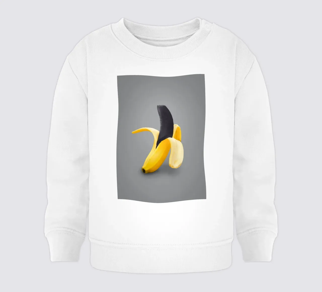 Banana nera sbucciata felpa neonato da arizrab