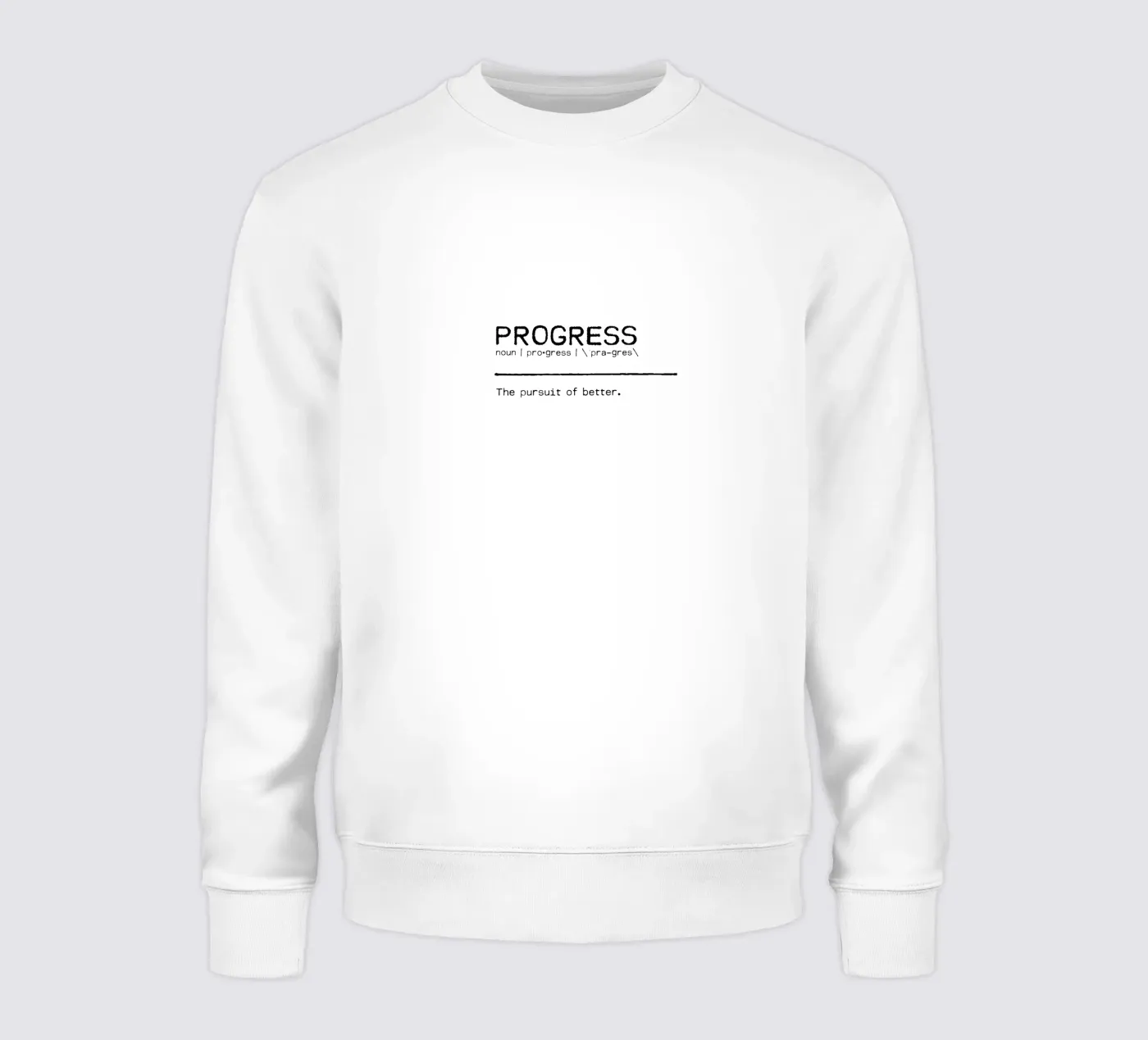 Definition Quote - Progress felpa da Orara Studio