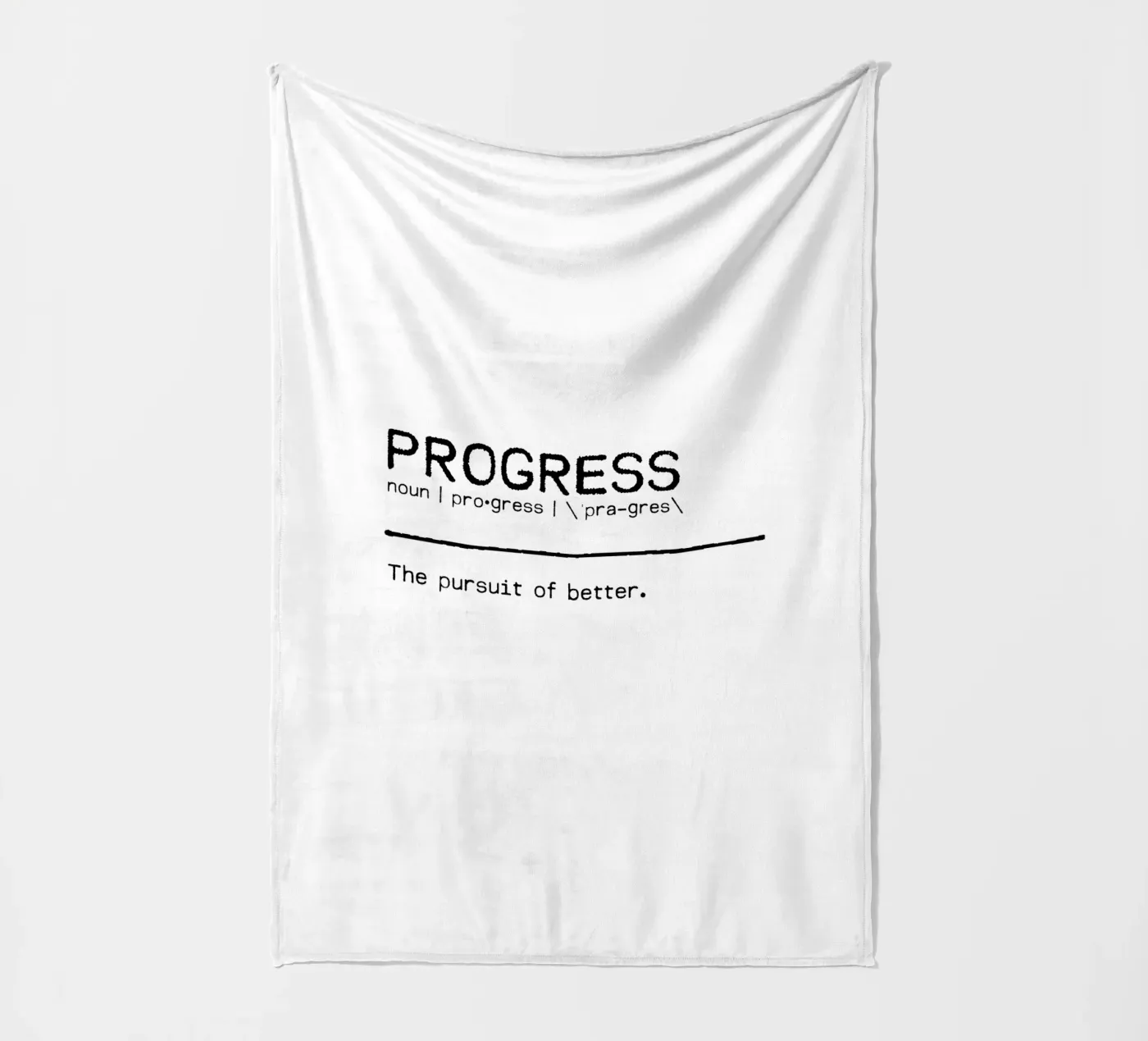 Definition Quote - Progress Fleecedecke von Orara Studio