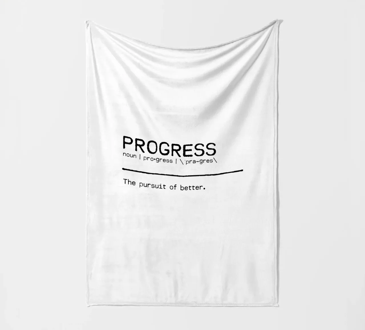 Definition Quote - Progress Fleecedecke von Orara Studio
