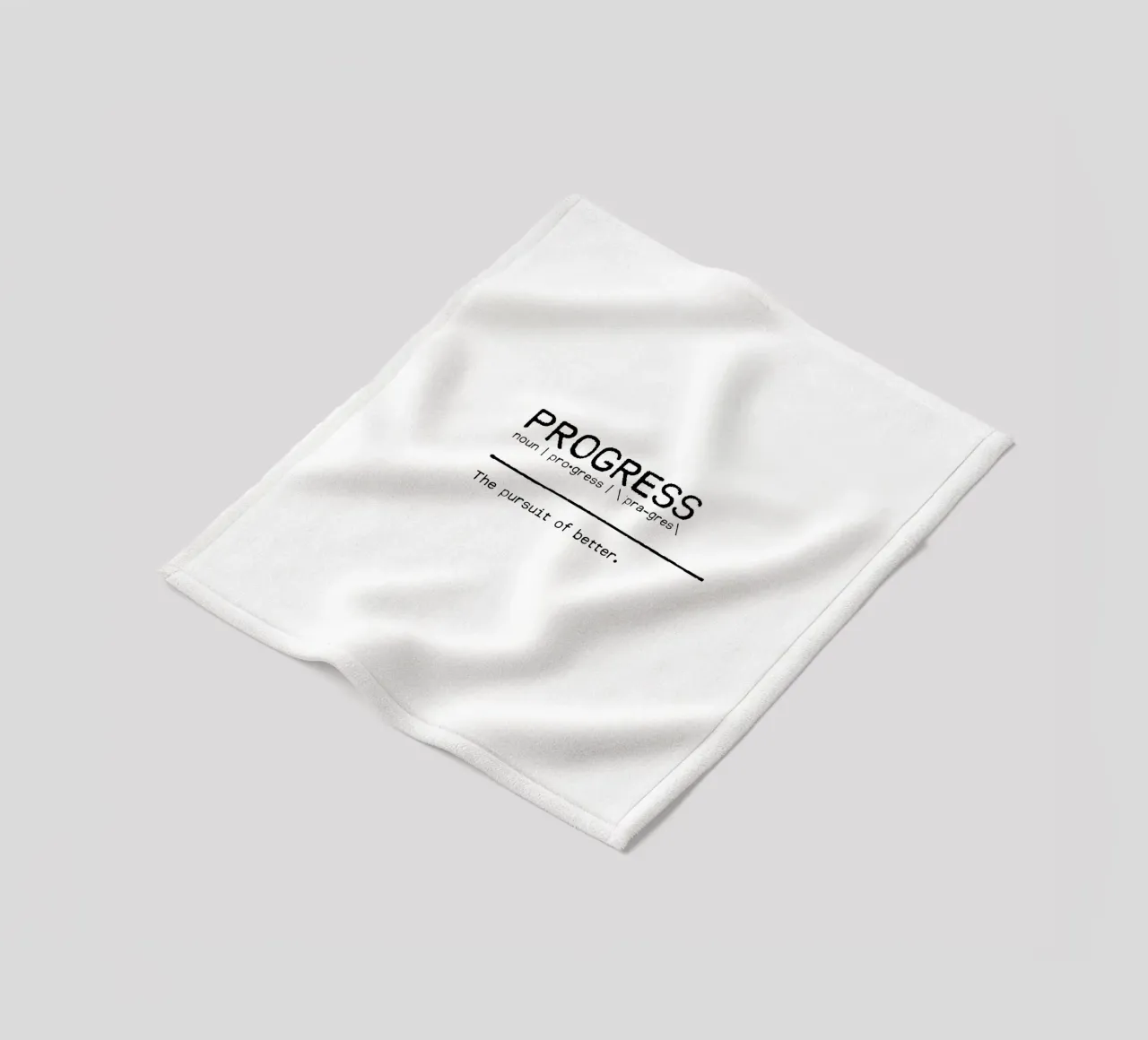 Definition Quote - Progress Fleecedecke von Orara Studio