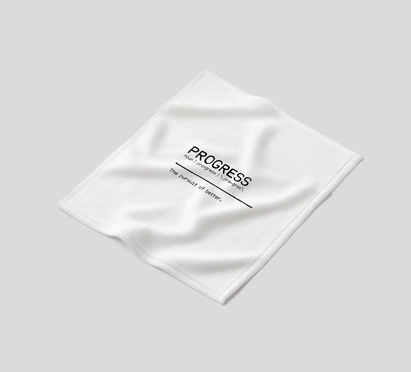 Definition Quote - Progress Fleecedecke von Orara Studio