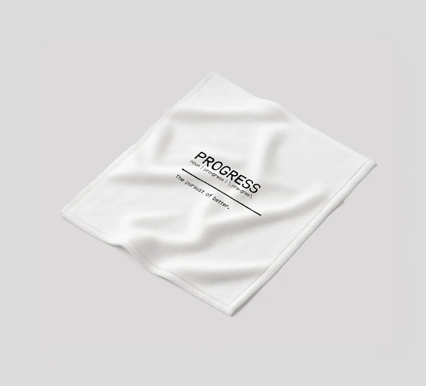 Definition Quote - Progress Fleecedecke von Orara Studio