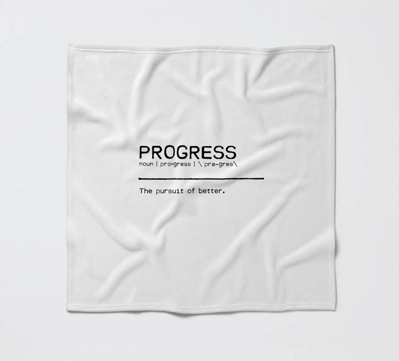 Definition Quote - Progress Fleecedecke von Orara Studio