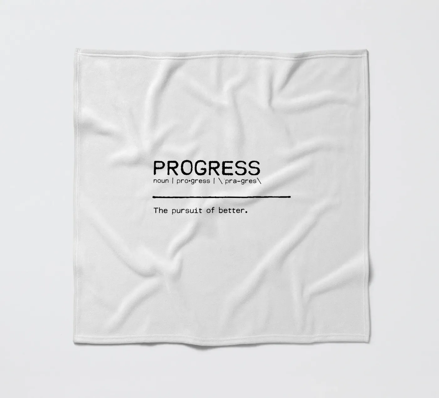 Definition Quote - Progress Fleecedecke von Orara Studio