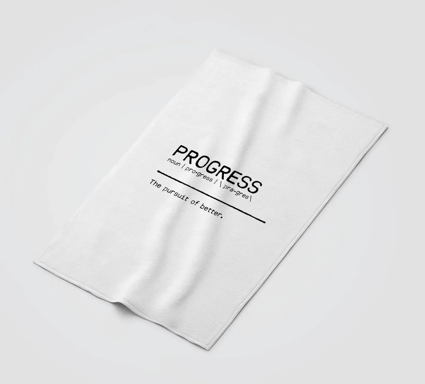 Definition Quote - Progress Fleecedecke von Orara Studio