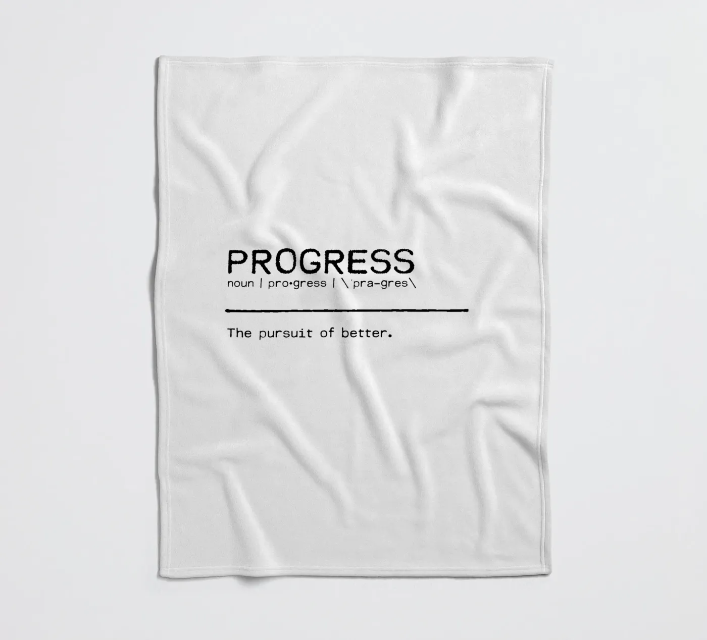 Definition Quote - Progress Fleecedecke von Orara Studio
