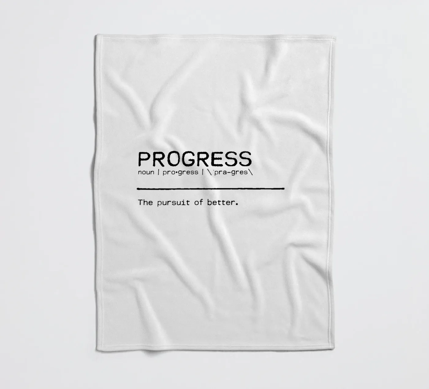 Definition Quote - Progress Fleecedecke von Orara Studio