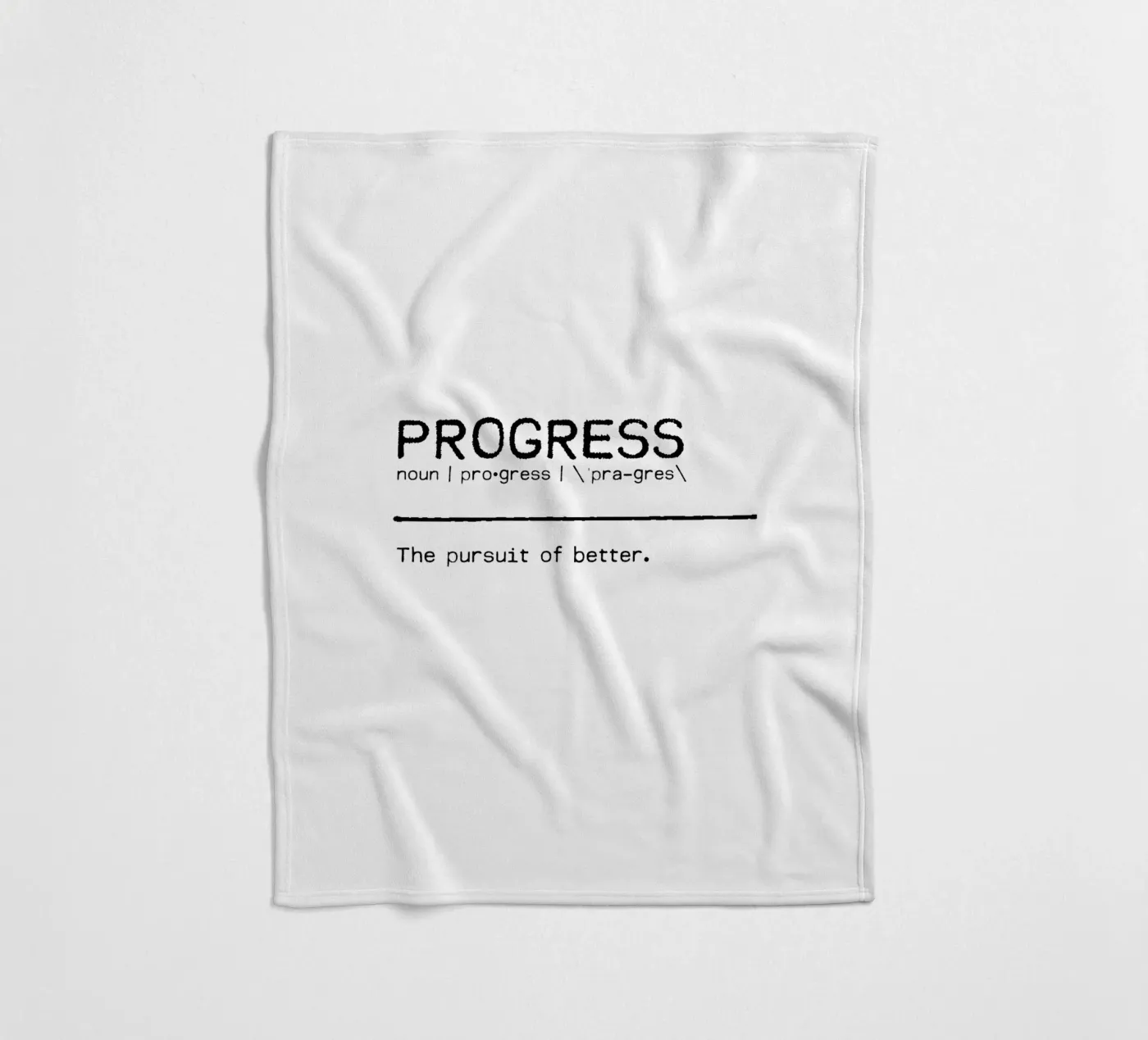 Definition Quote - Progress Fleecedecke von Orara Studio