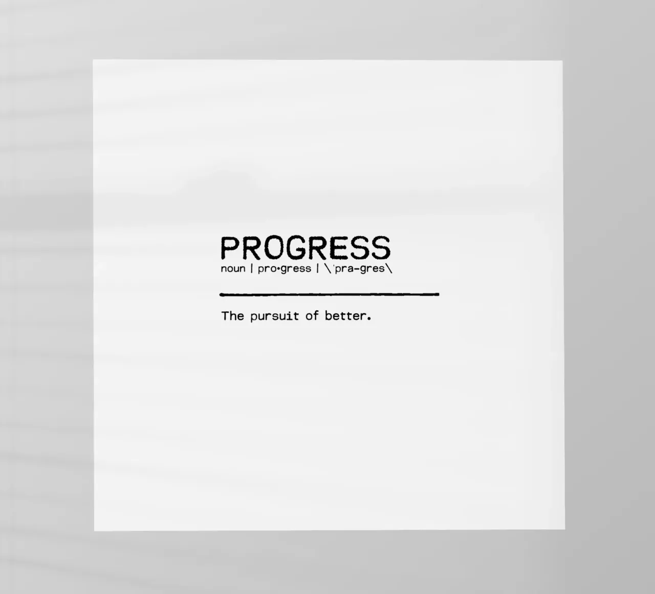 Definizione Citazione - Progresso pellicola backlit da Orara Studio