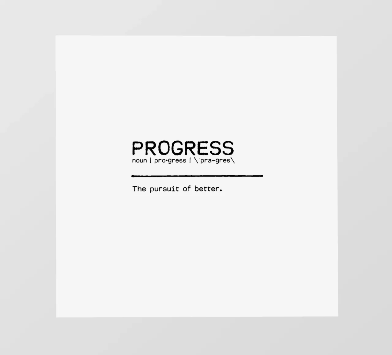 Definizione Citazione - Progresso telo in pvc da Orara Studio