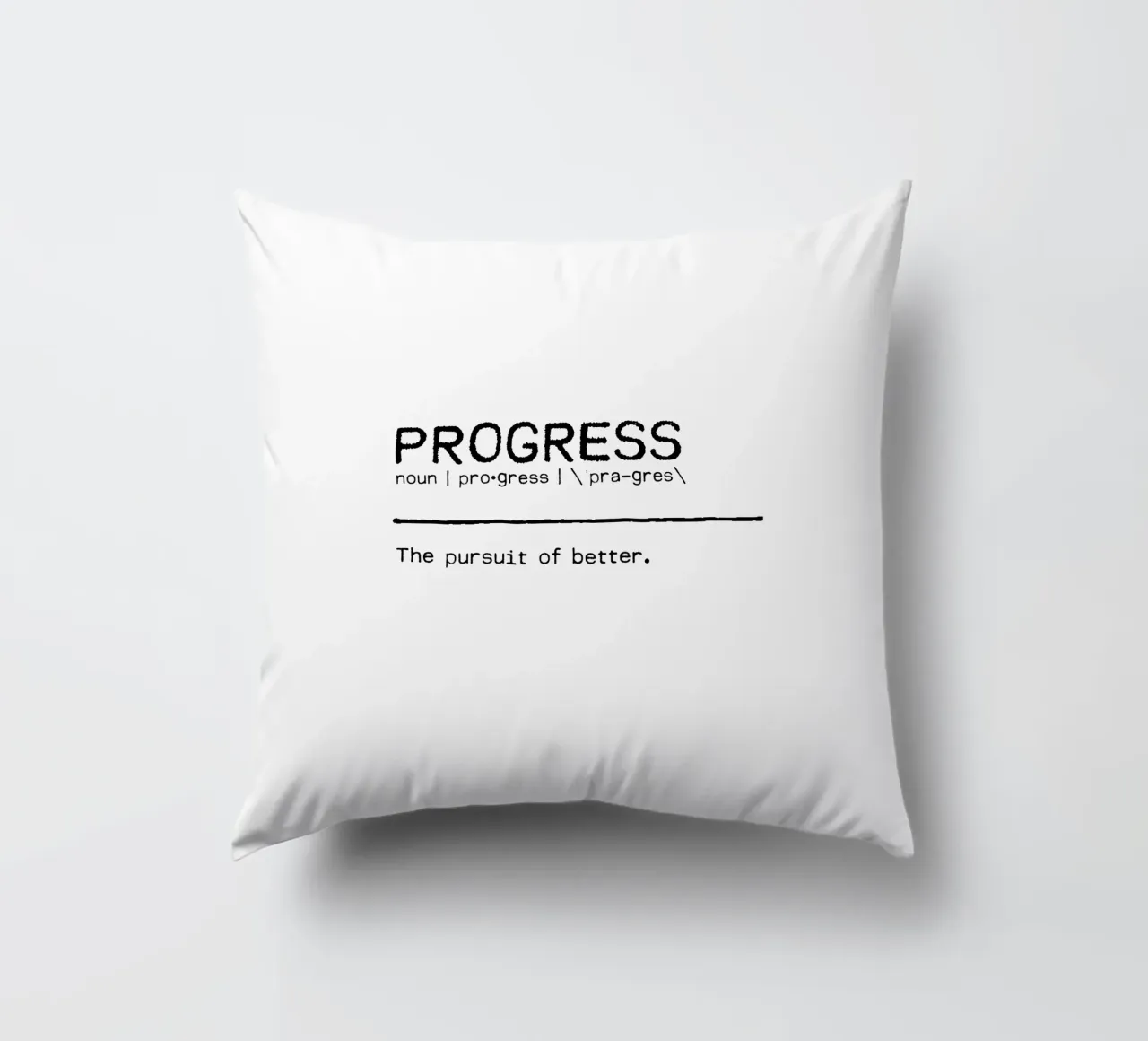 Definizione Citazione - Progresso cuscino da Orara Studio