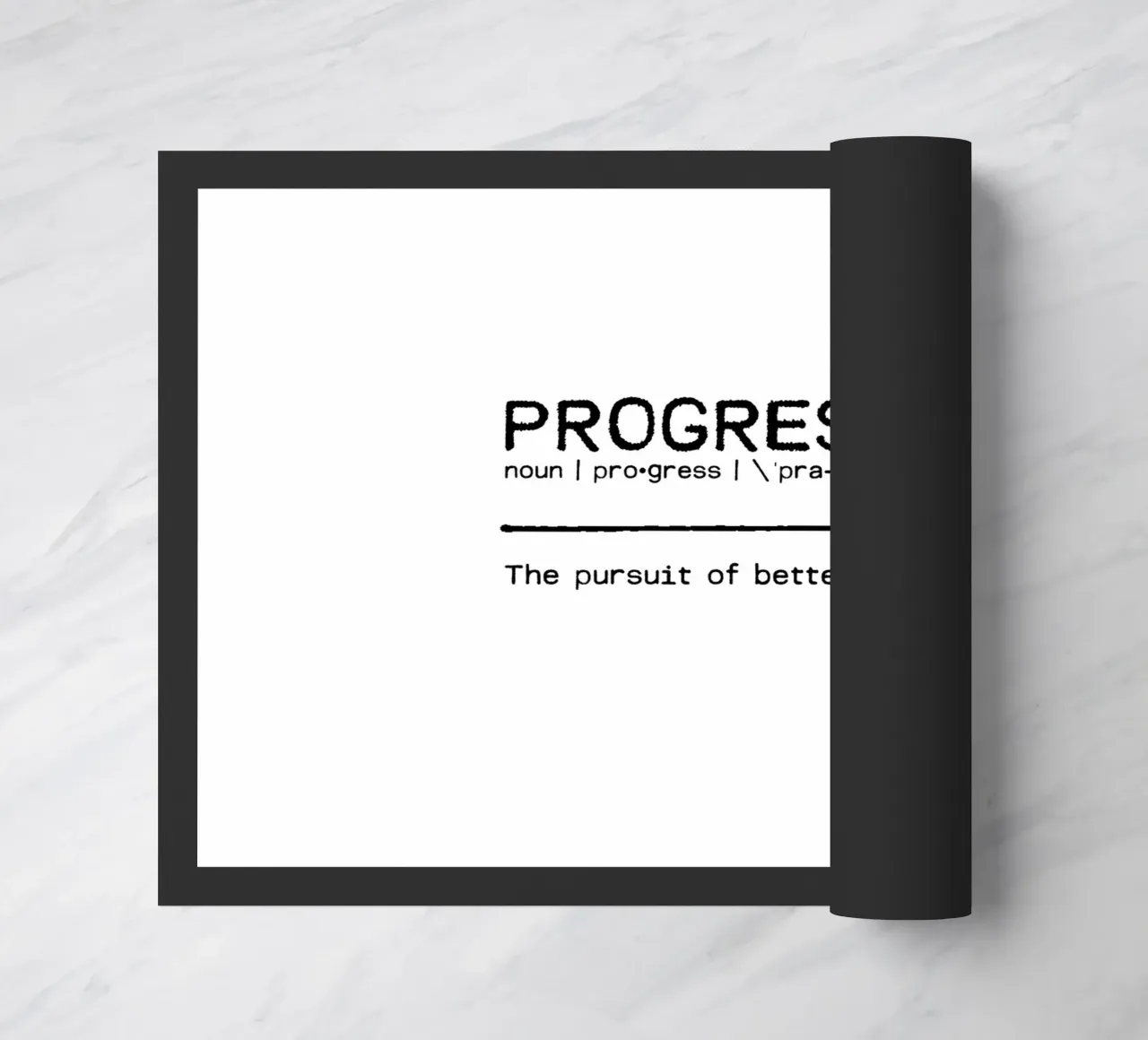 Definition Quote - Progress doormat by Orara Studio