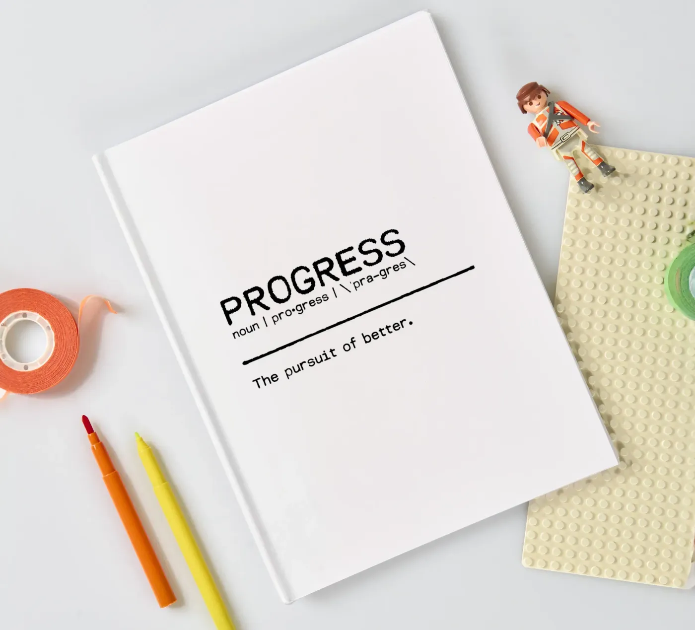 Definition Quote - Progress notebook by Orara Studio