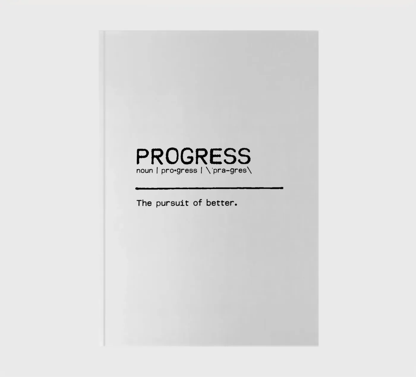 Definition Quote - Progress notebook by Orara Studio