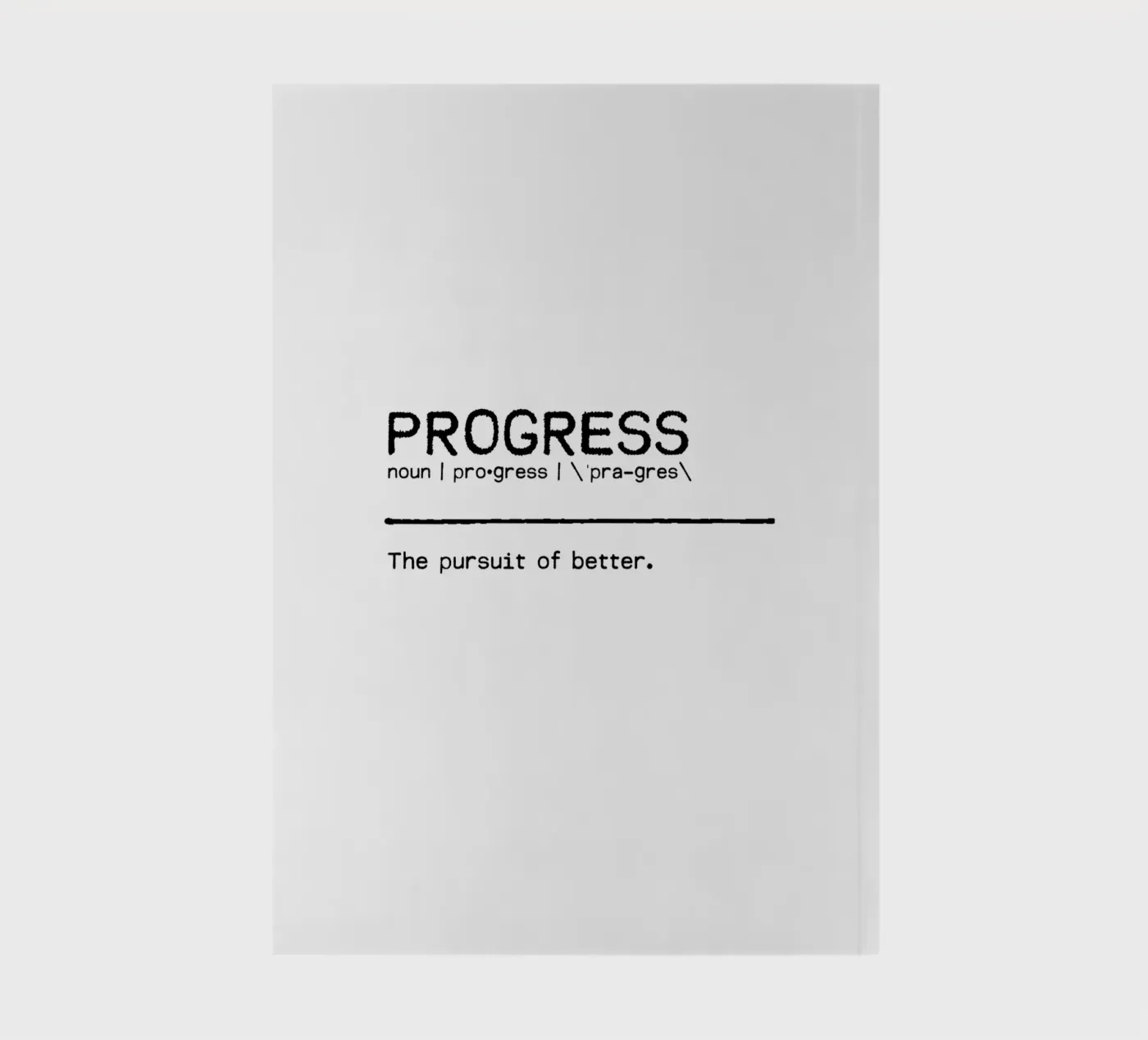 Definition Quote - Progress notebook by Orara Studio