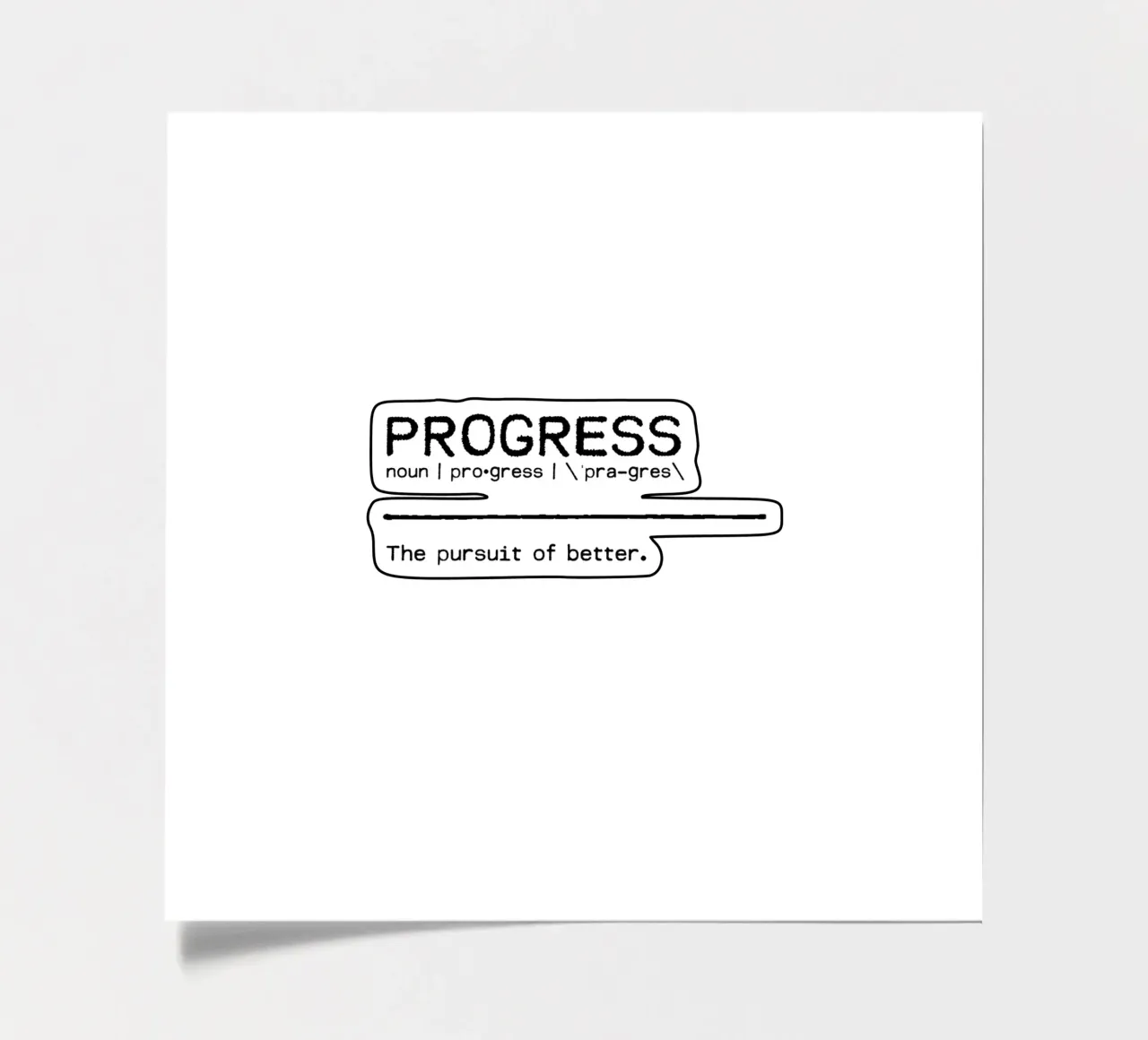 Definition Quote - Progress sticker sheet by Orara Studio