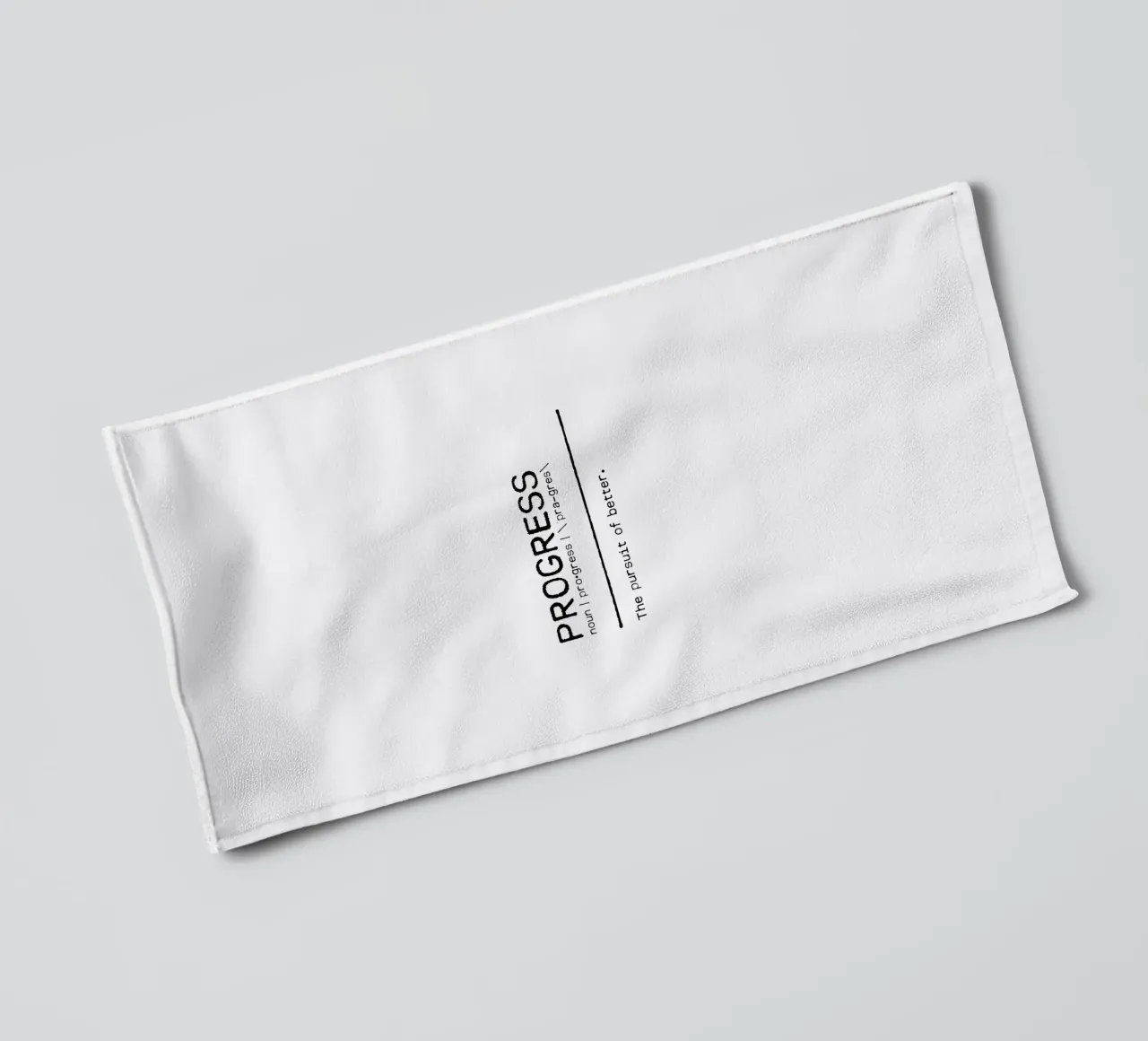Definition Quote - Progress towel by Orara Studio