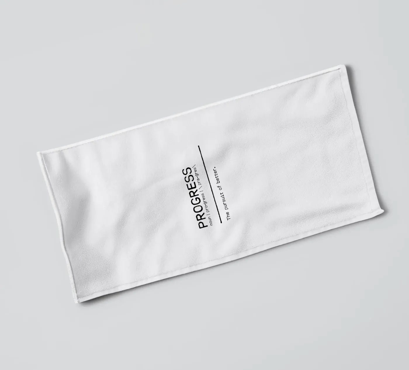 Definition Quote - Progress towel by Orara Studio