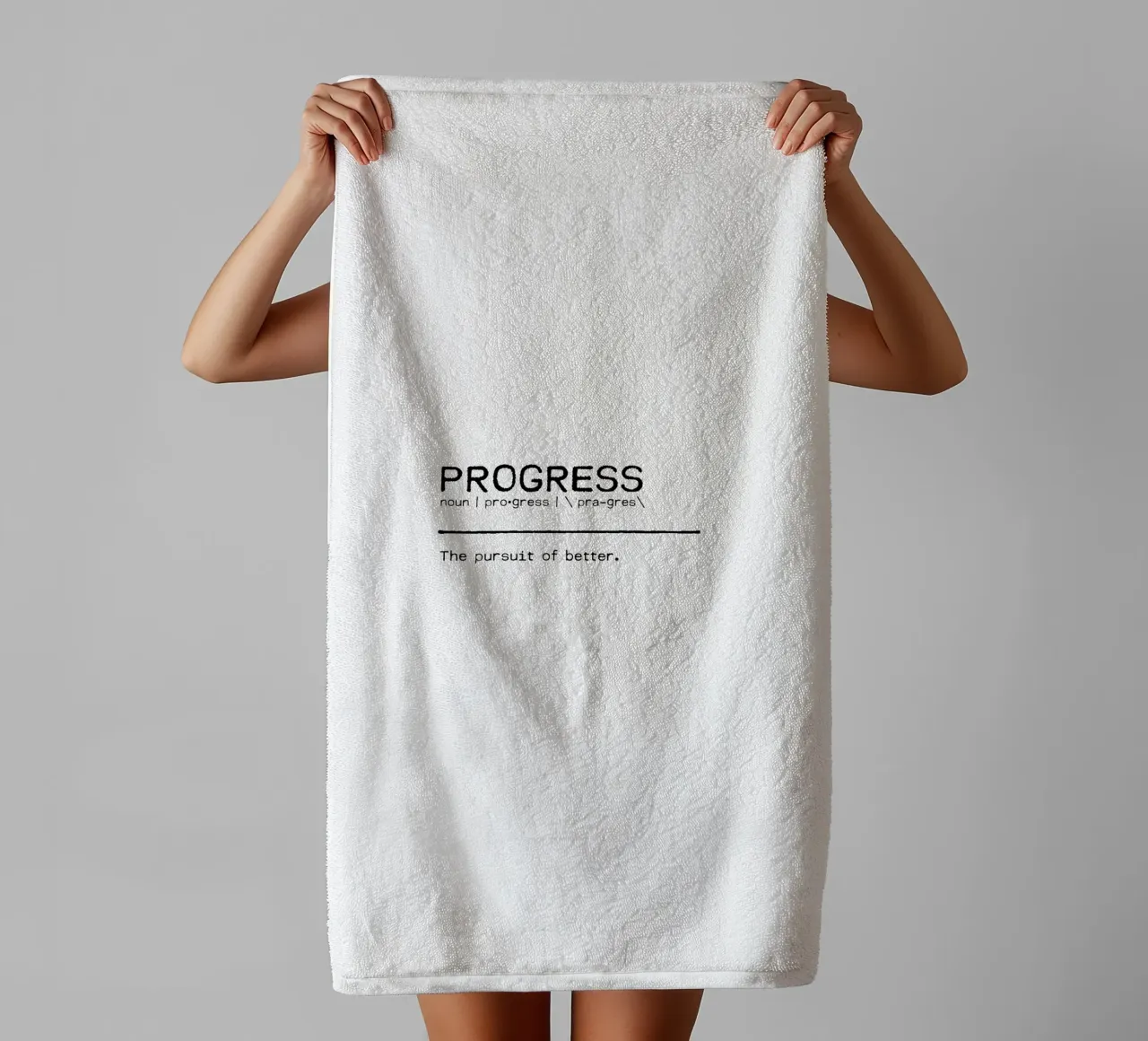 Definition Quote - Progress towel by Orara Studio