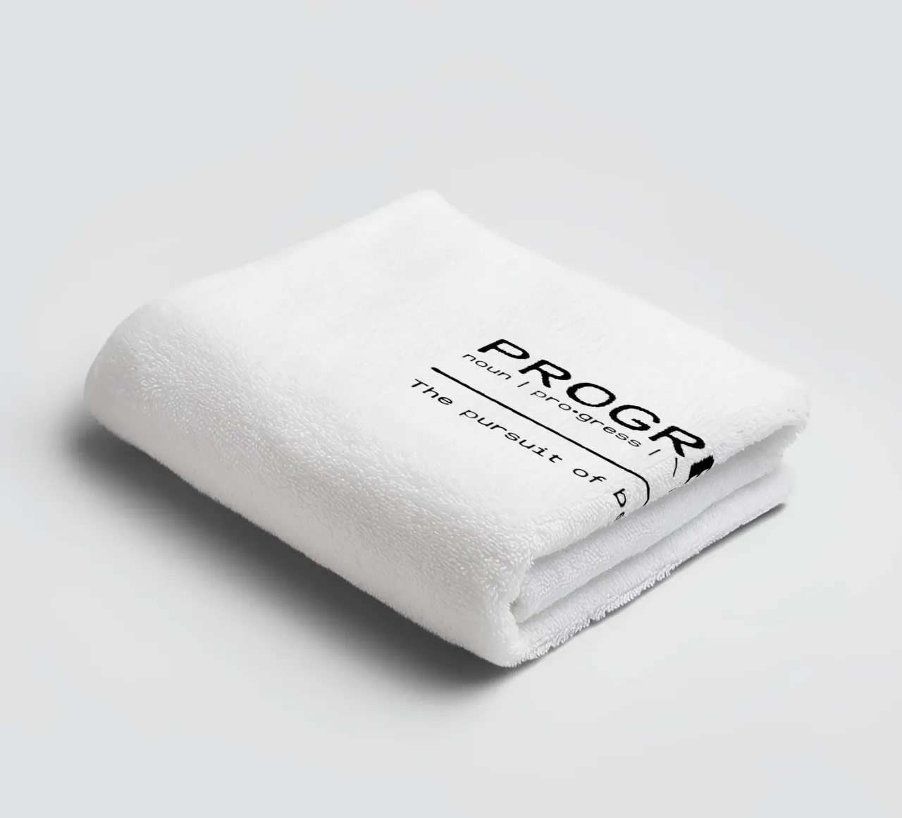 Definition Quote - Progress towel by Orara Studio