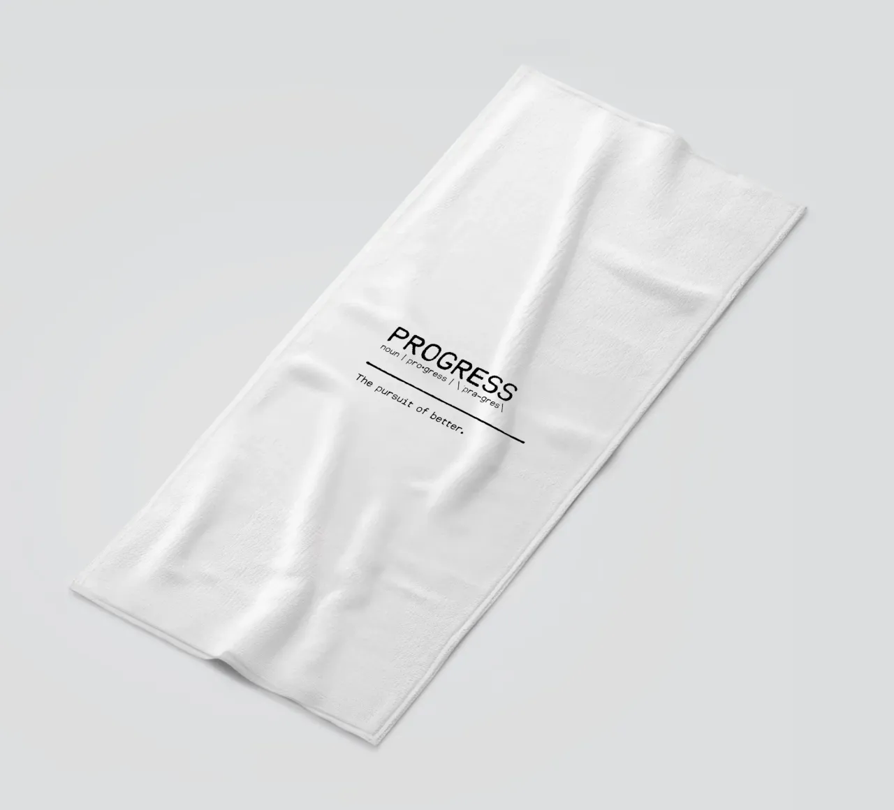 Definition Quote - Progress beach towel by Orara Studio