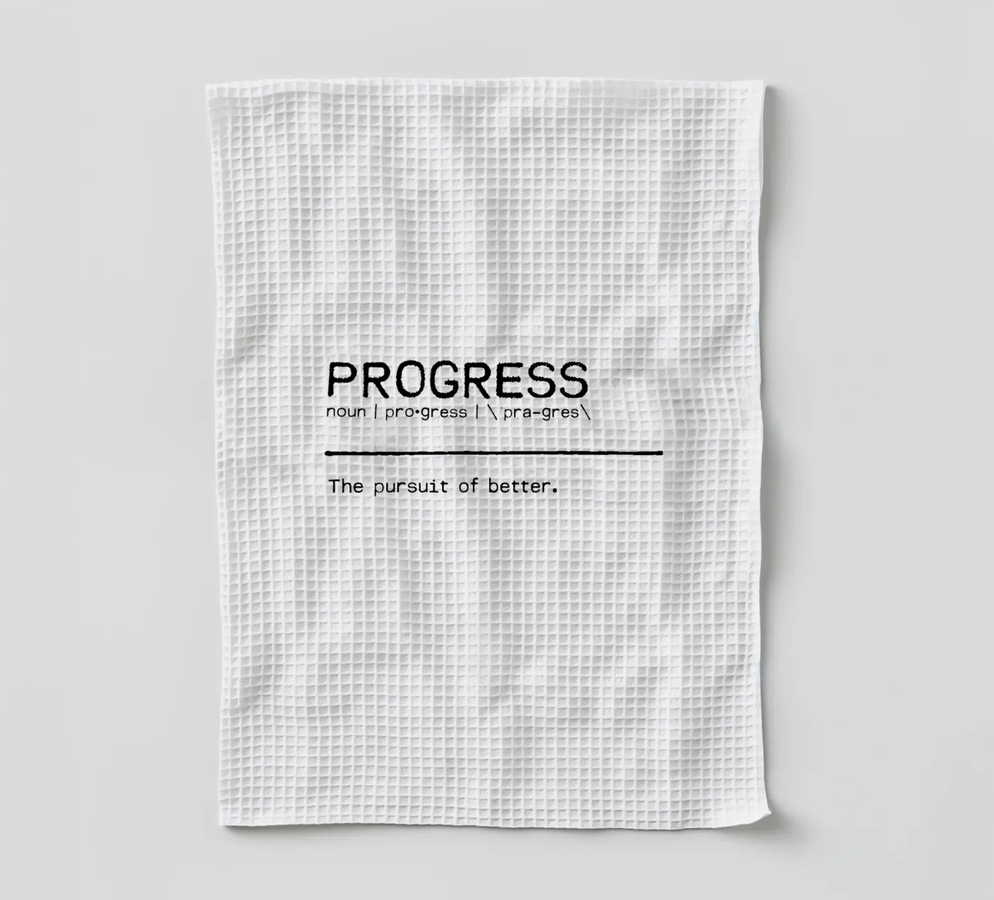 Définition Quote - Progress torchon de Orara Studio