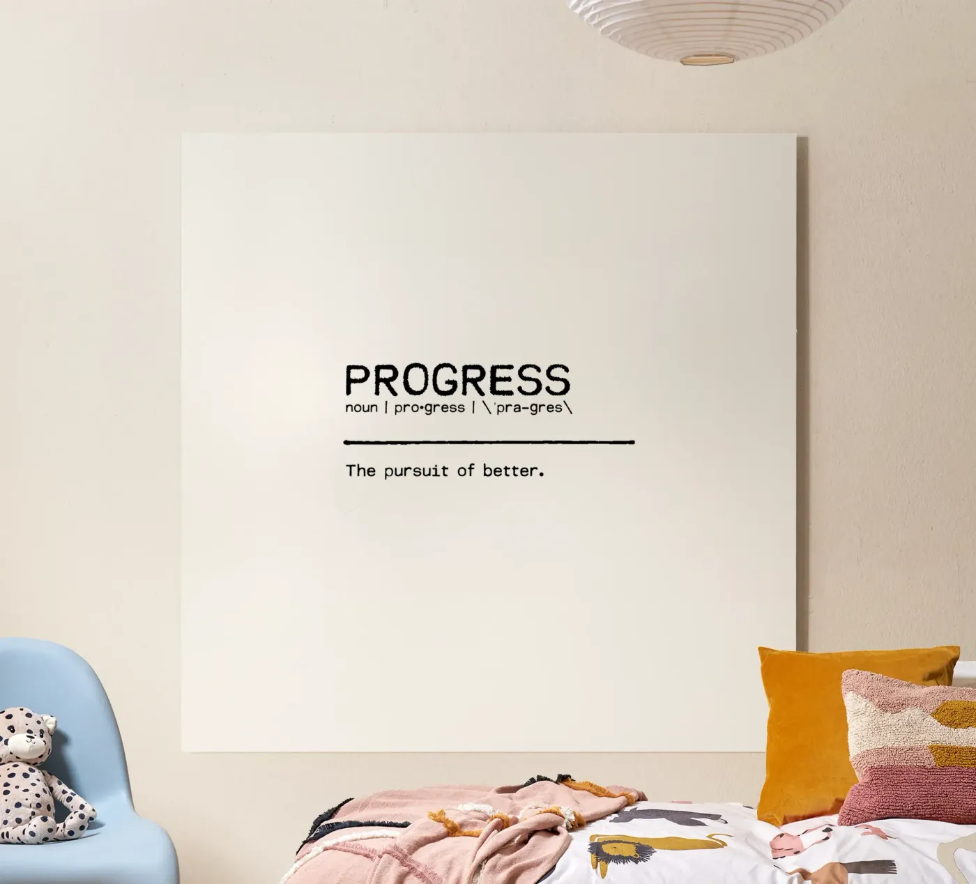 Definition Quote - Progress plexiglas de Orara Studio