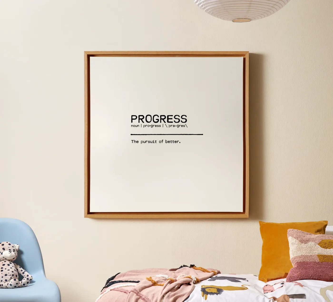 Definizione Citazione - Progresso tela da Orara Studio