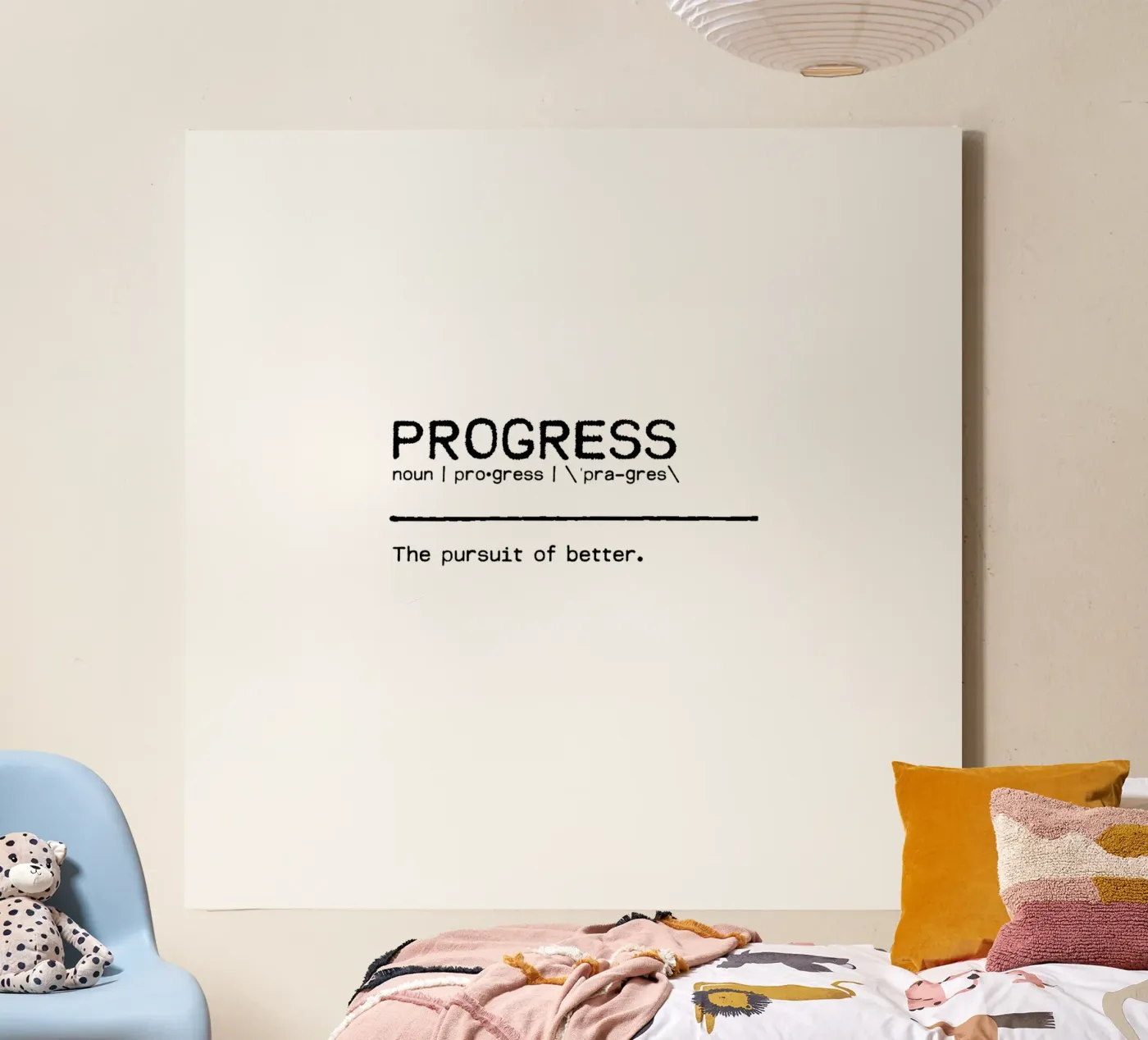 Definition Quote - Progress canvas by Orara Studio