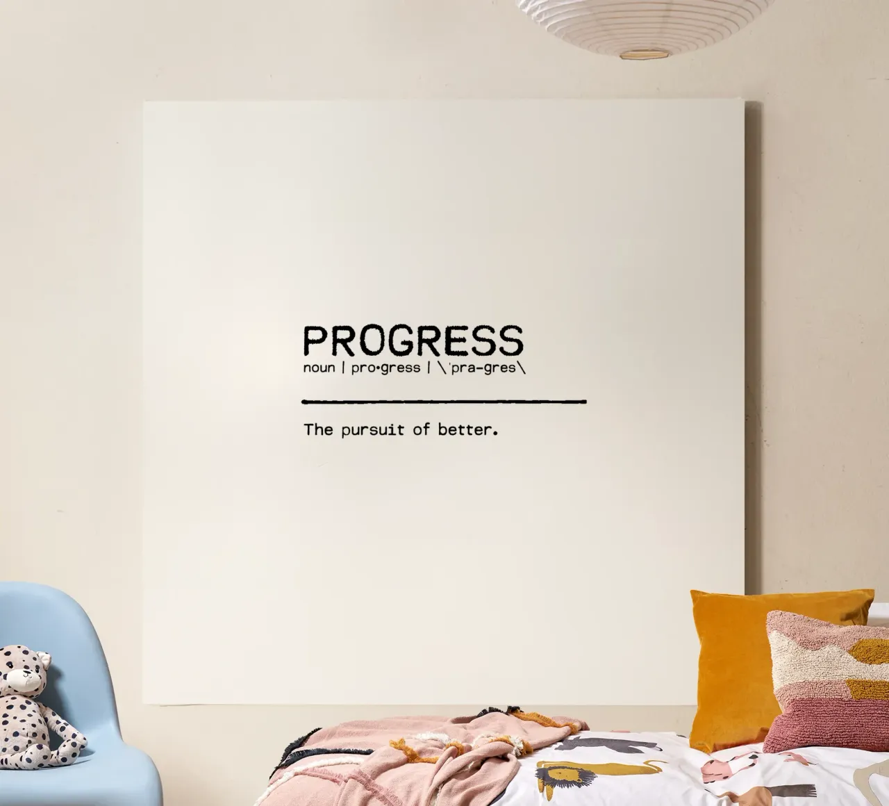 Definizione Citazione - Progresso tela da Orara Studio