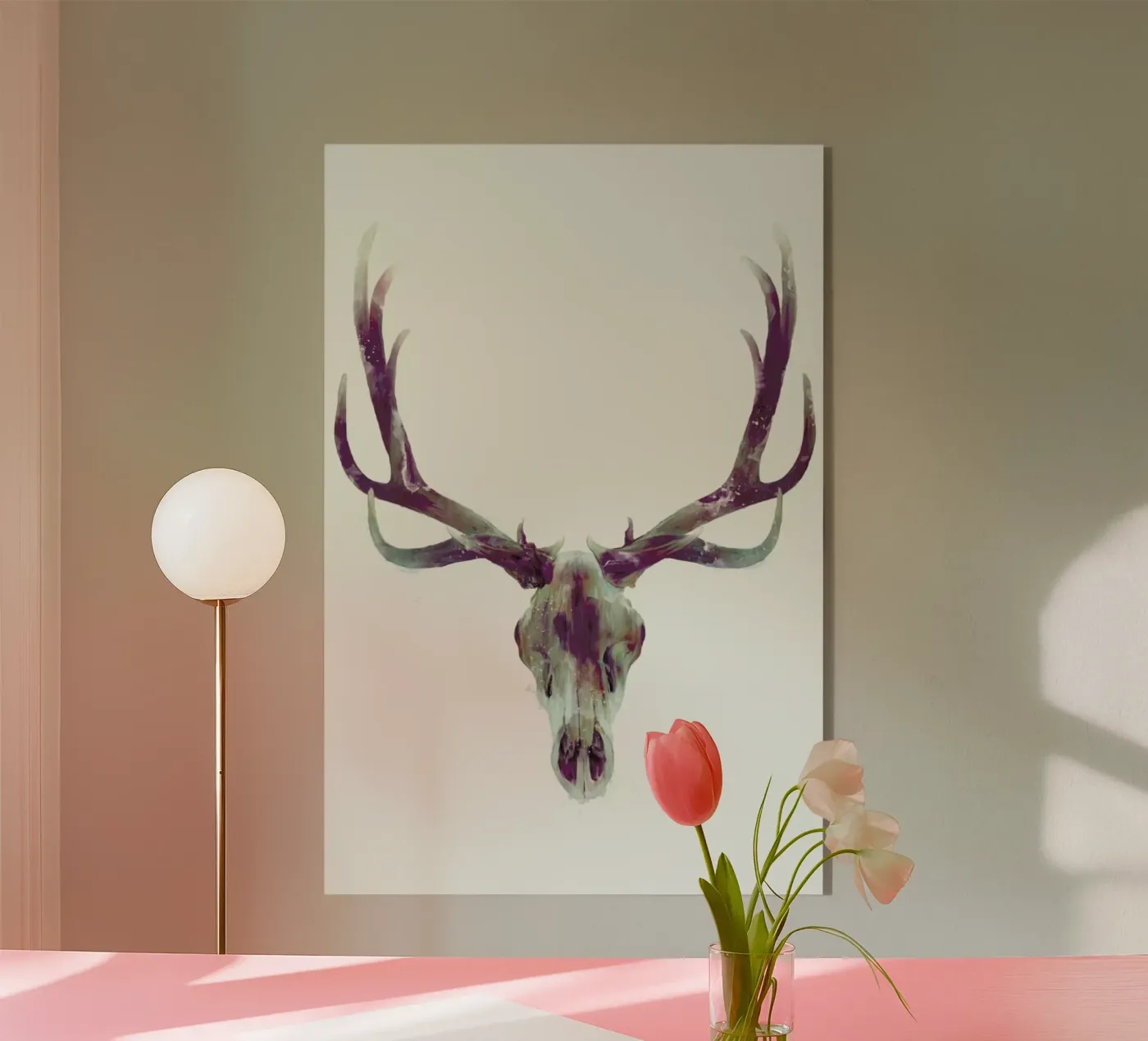 Elk Skull plexiglass da Amy Hamilton