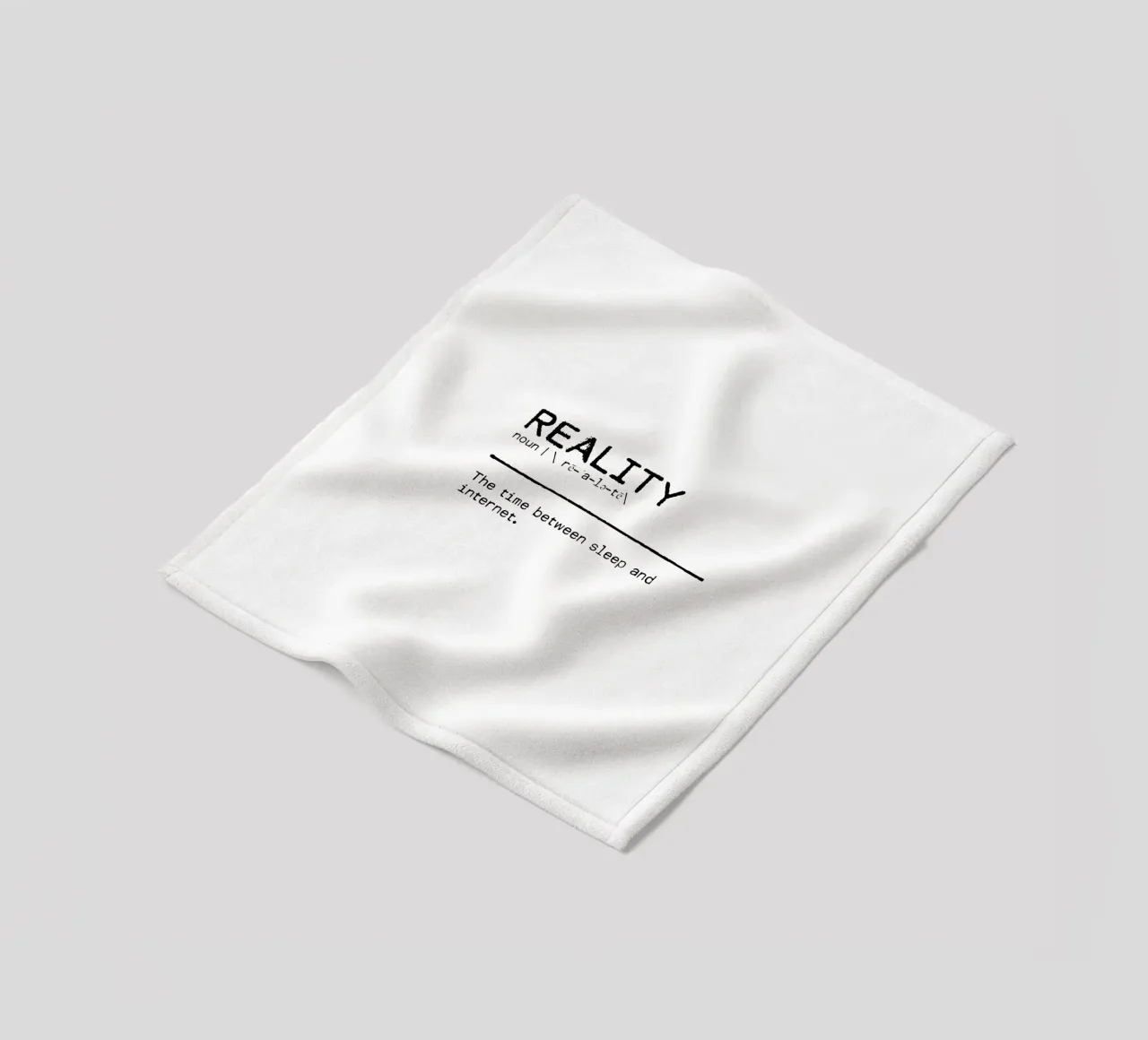Definition Zitat - Realität Fleecedecke von Orara Studio