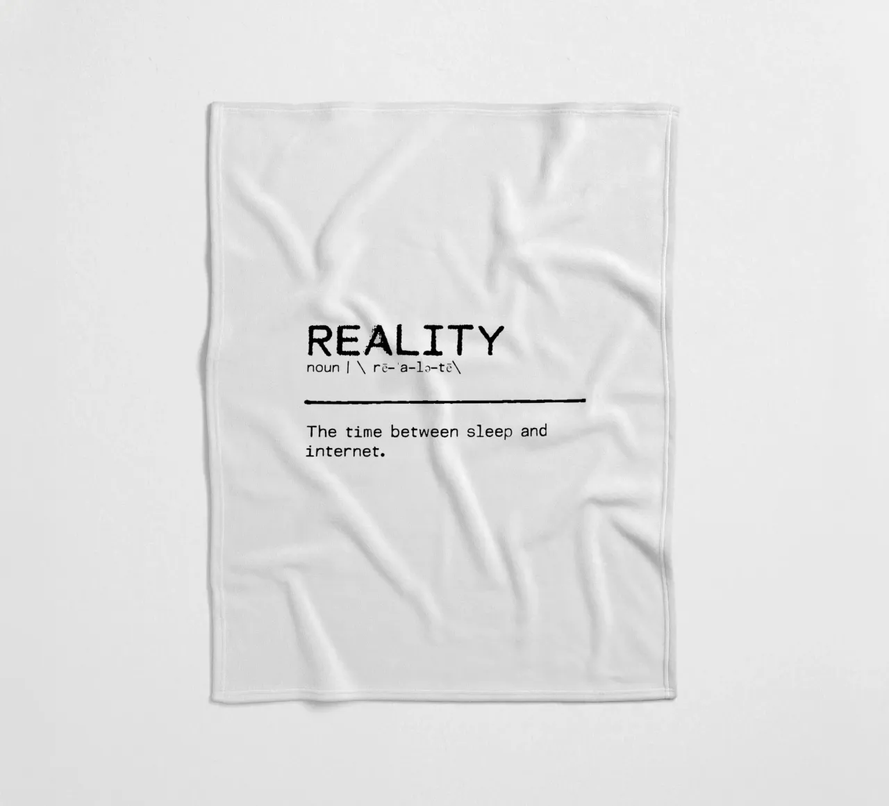 Definition Zitat - Realität Fleecedecke von Orara Studio