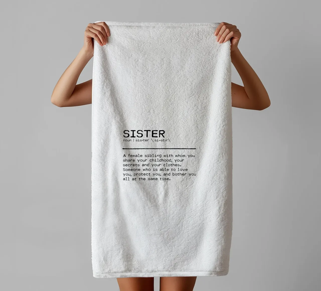 Definitie Citaat - Zuster II badhanddoek van Orara Studio