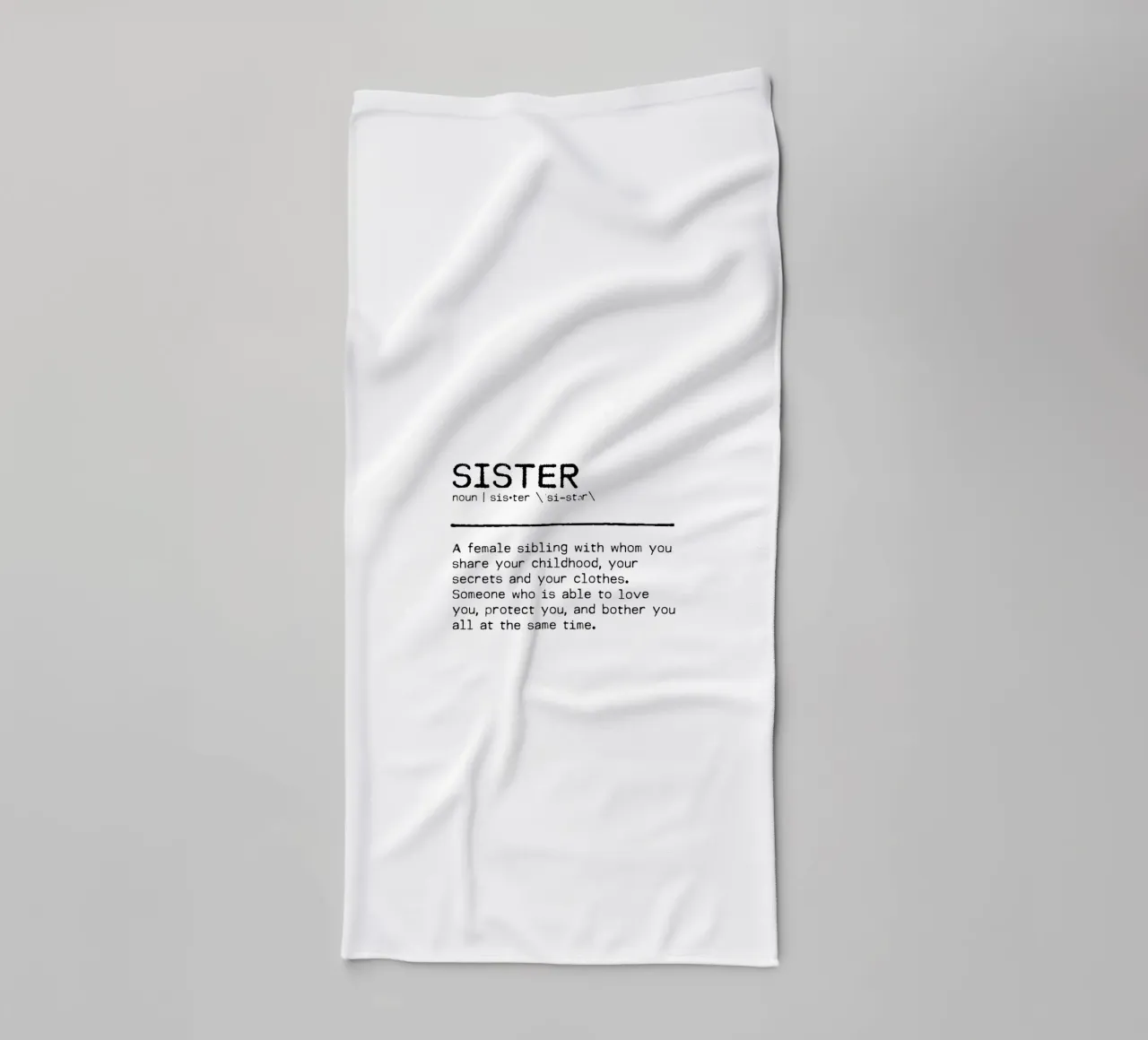 Definitie Citaat - Zuster II badhanddoek van Orara Studio