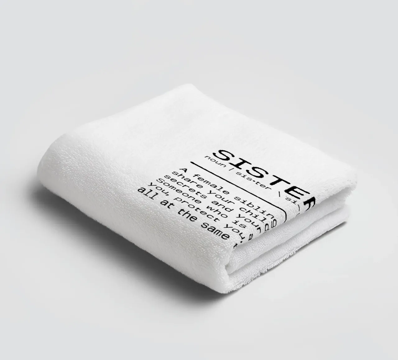 Definitie Citaat - Zuster II badhanddoek van Orara Studio