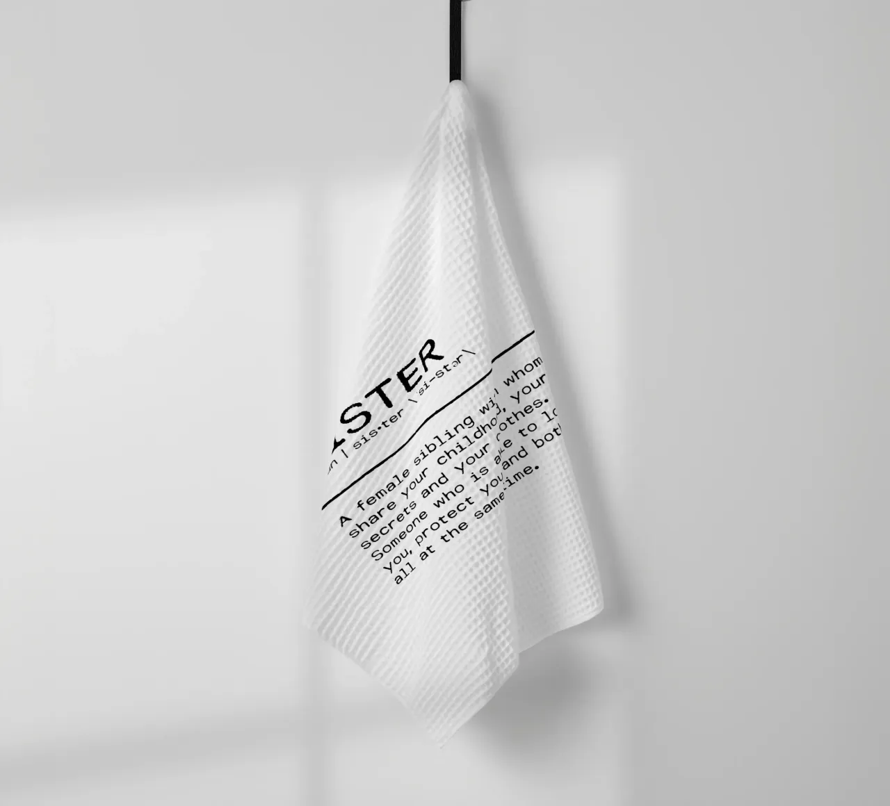 Definizione Citazione - Sorella II canovaccio da cucina da Orara Studio