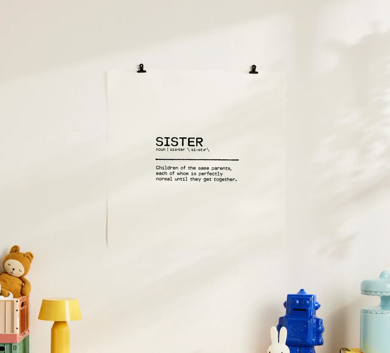 Definitie Citaat - Zuster IV poster van Orara Studio
