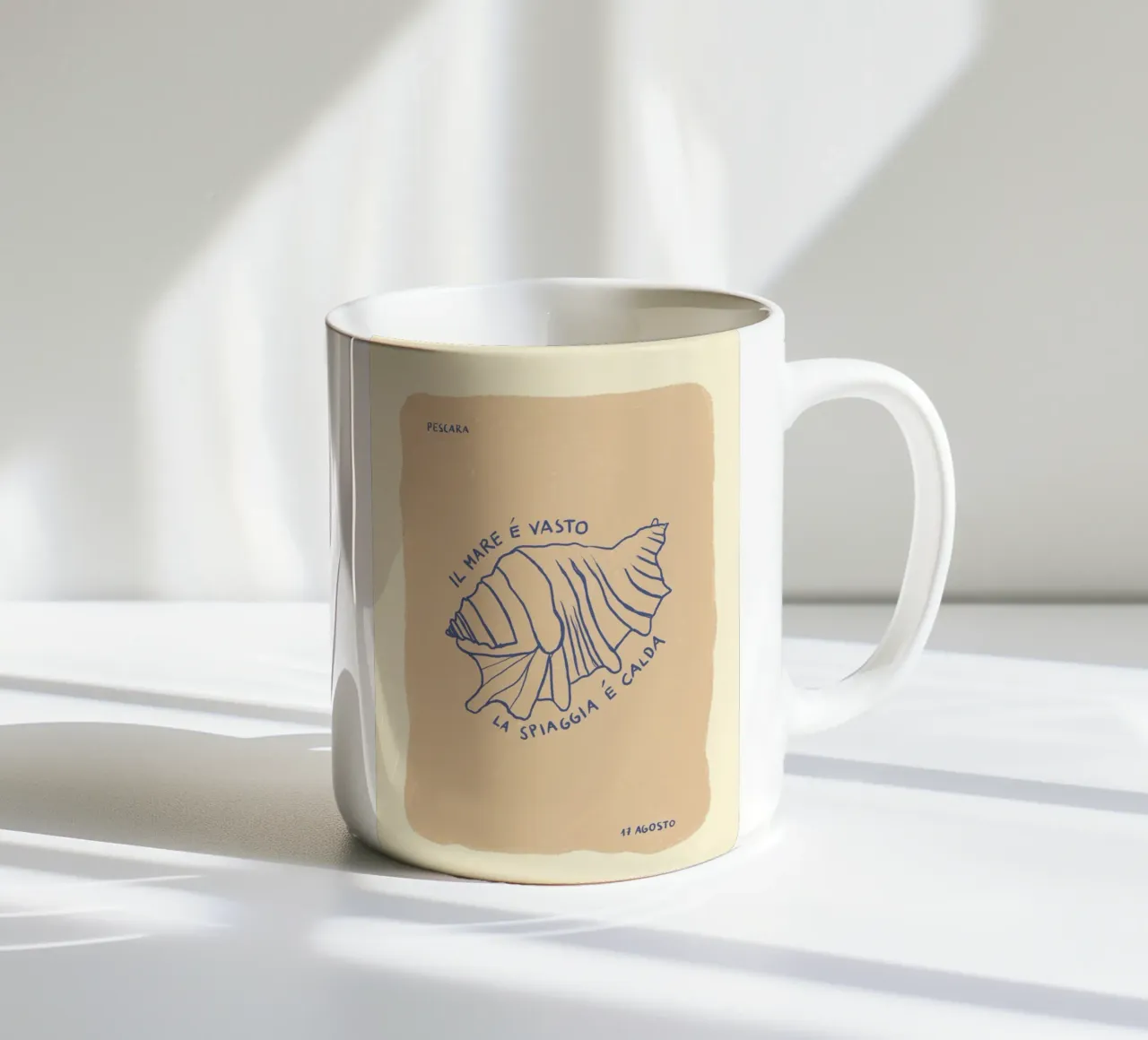 Muschel tazza in ceramica da Studio Dolci