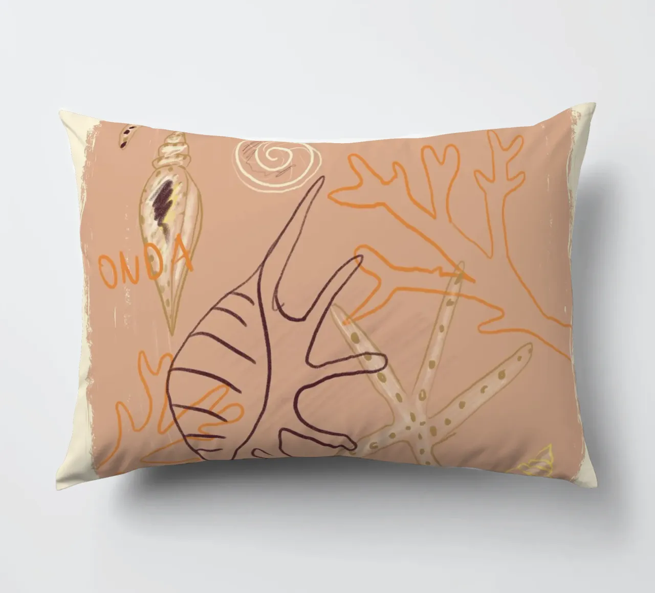 Muscheln Strand decorative cushion by Studio Dolci