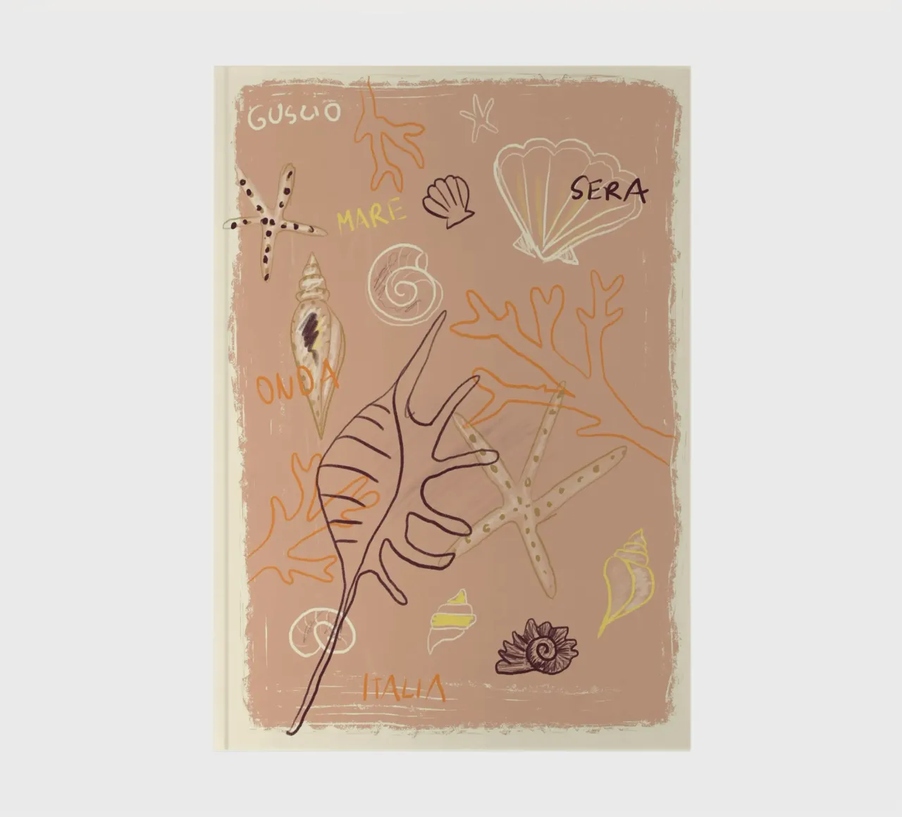 Muscheln Strand notebook by Studio Dolci