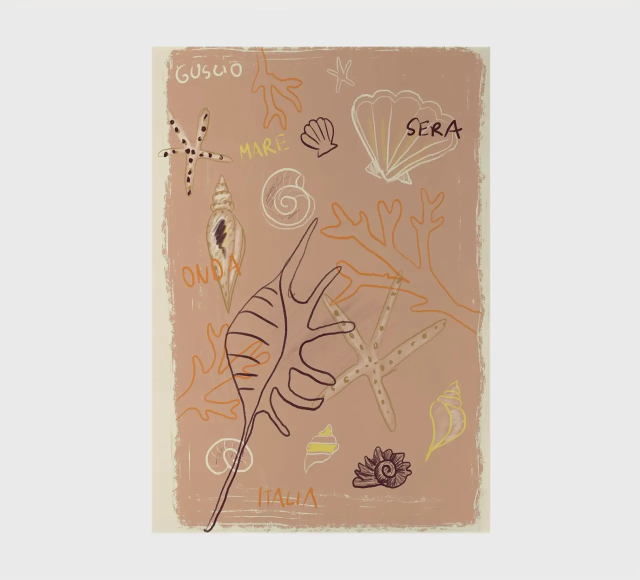 Muscheln Strand notebook by Studio Dolci