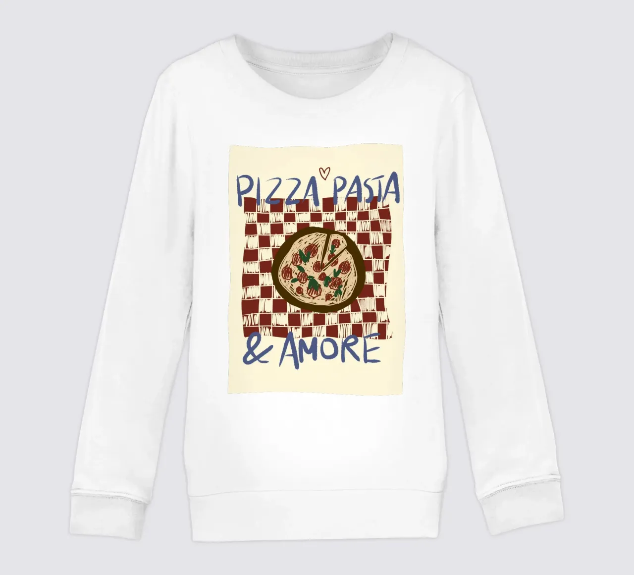 Pizza Pasta & Amore felpa bambino da Studio Dolci