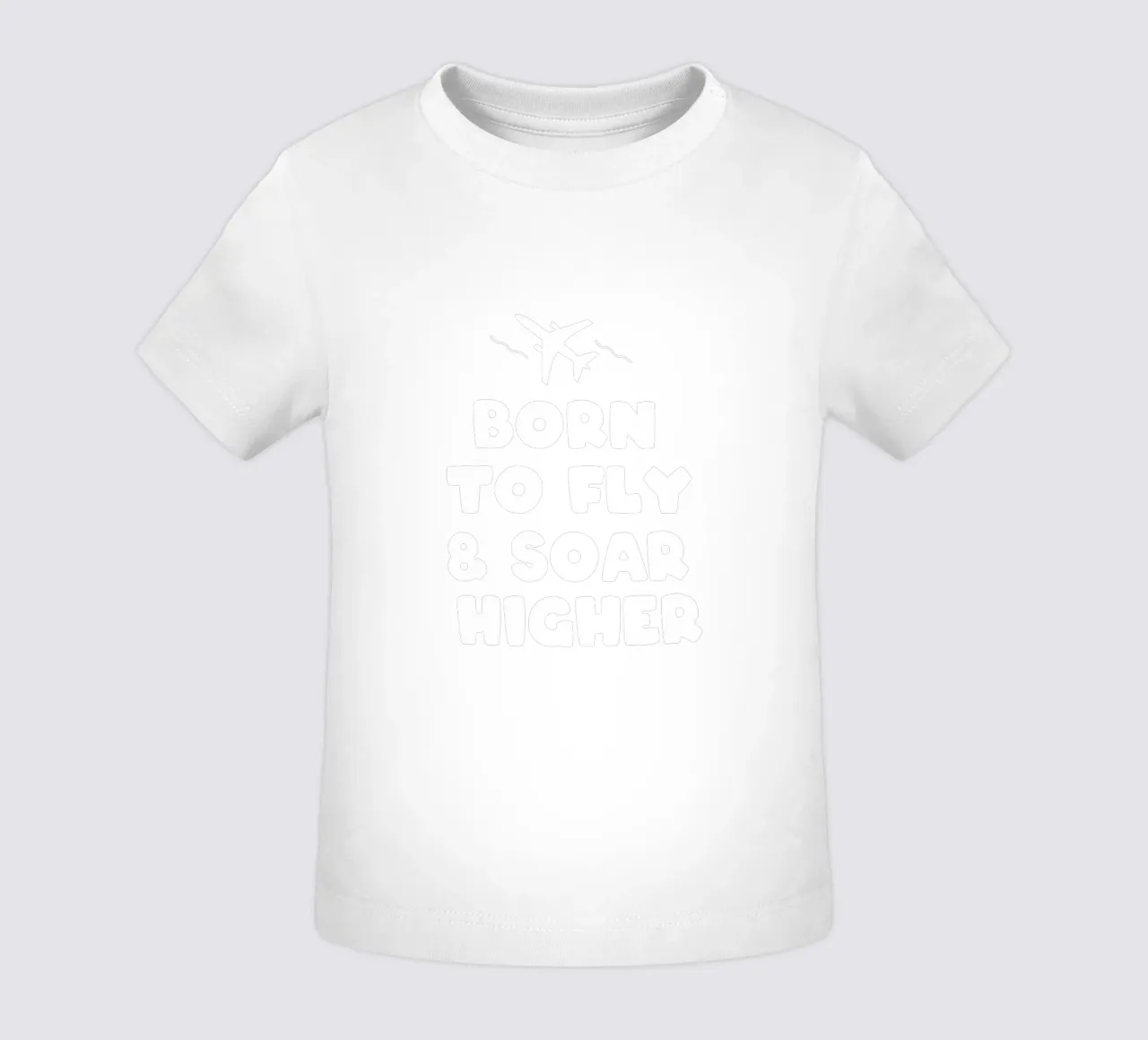 Born to fly and soar higher maglietta neonato da happieeagle