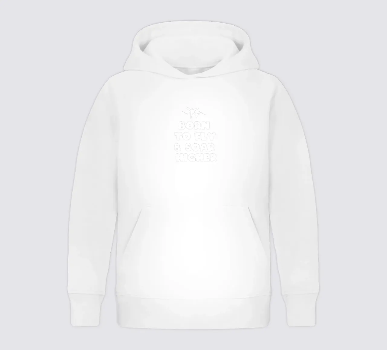 Born to fly and soar higher felpa bambino con cappuccio da happieeagle
