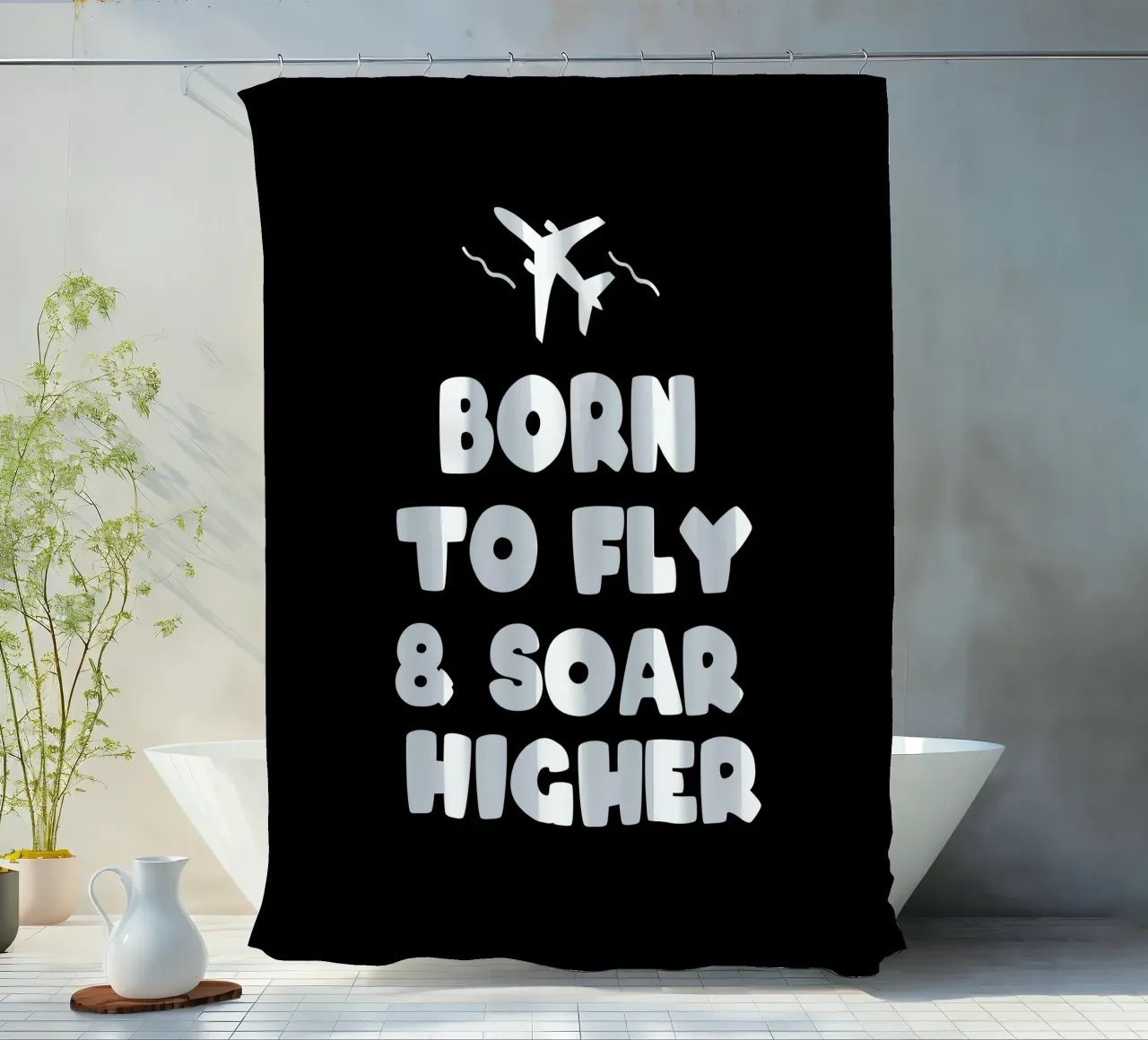 Born to fly and soar higher tenda da doccia da happieeagle
