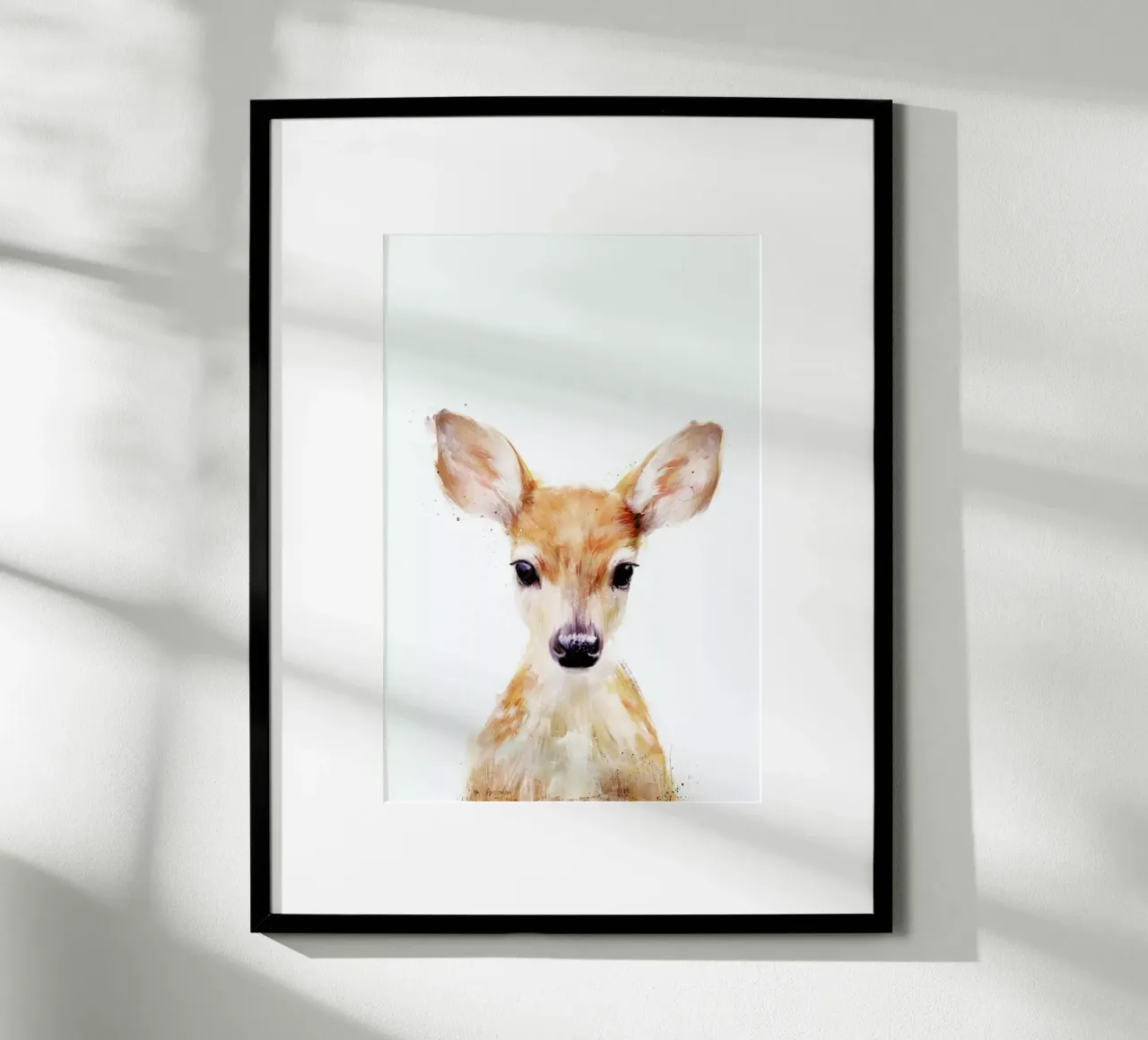 Little Deer poster con telaio in plastica da Amy Hamilton